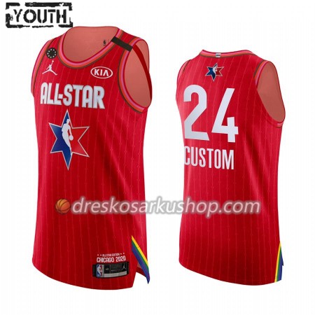 Dječji NBA Dres Personalizirani 24 NBA 2020 All-Star Jordan Brand Kobe Forever Crvena Swingman